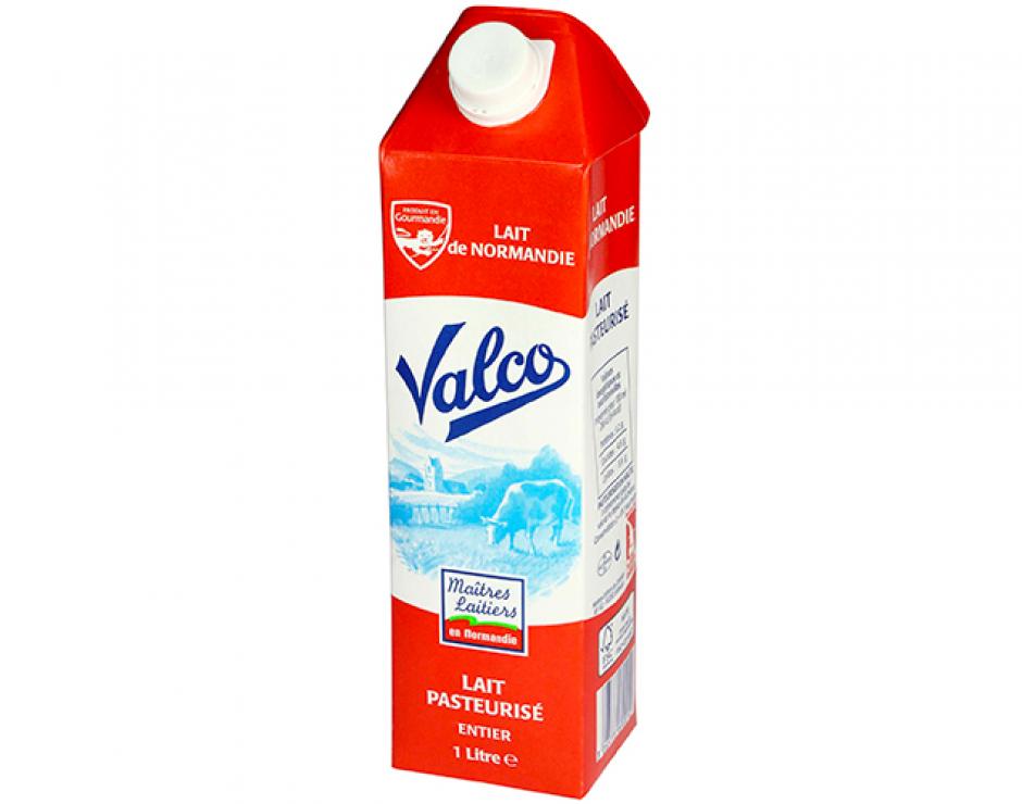 Lait entier pasteurisé VALCO